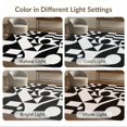thumbnail image 7 of ODIKA 8'x10' Washable Area Rug Black White Geometric Abstract Art Design Elegant Contrasts in a Modern for Dining Room, Large Office, Lounge, Non-Slip Chair-Friendly Mat, 7 of 7