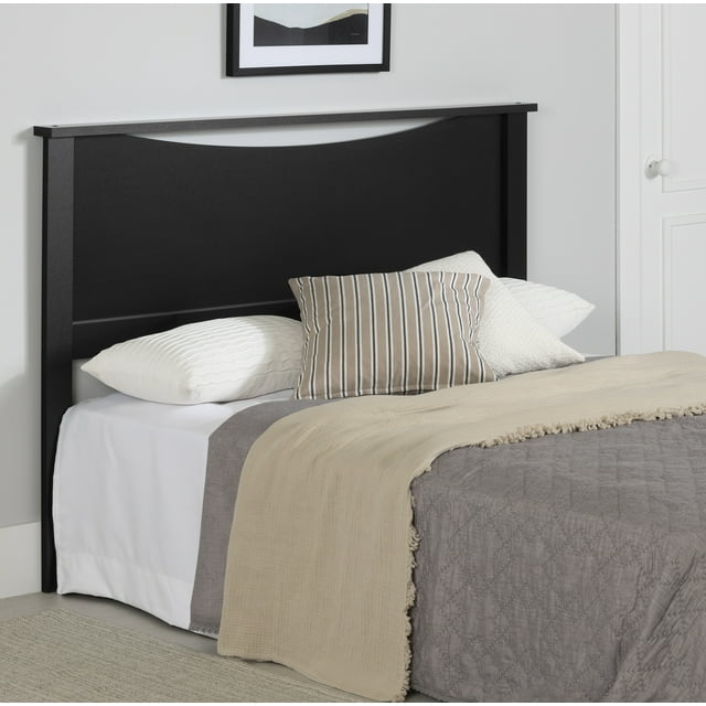 Tête de lit Double / Queen, fini Noir solide, collection Step One de Meubles South Shore