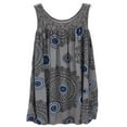 thumbnail image 2 of Robes Courtes Décontractées Bohèmes Amples Sans Manches à Fleurs pour Femmes Grande Taille, 2 of 2