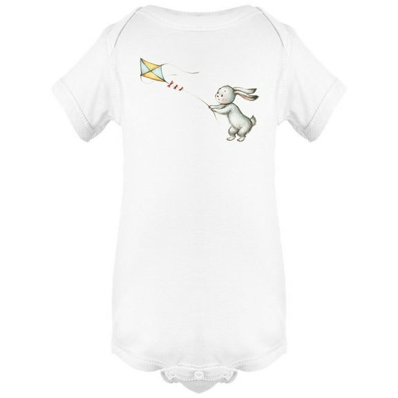 Bunny Playing Kite Bodysuit Infant -Image by Shutterstock, 6 Months