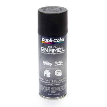 Dupli-Color/Krylon Flat Black Enamel Paint 12oz