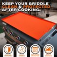 thumbnail image 2 of TFixol Orange Silicone Griddle Protector Mat - 28 Inch, Heat-Resistant, Rust-Proof, Non-Slip Outdoor BBQ Cover with Easy-Clean Design for All Seasons, 2 of 4