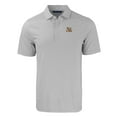 thumbnail image 2 of Men's Cutter & Buck  Gray/White LSU Tigers Forge Eco Double Stripe Stretch Recycled Polo, 2 of 3