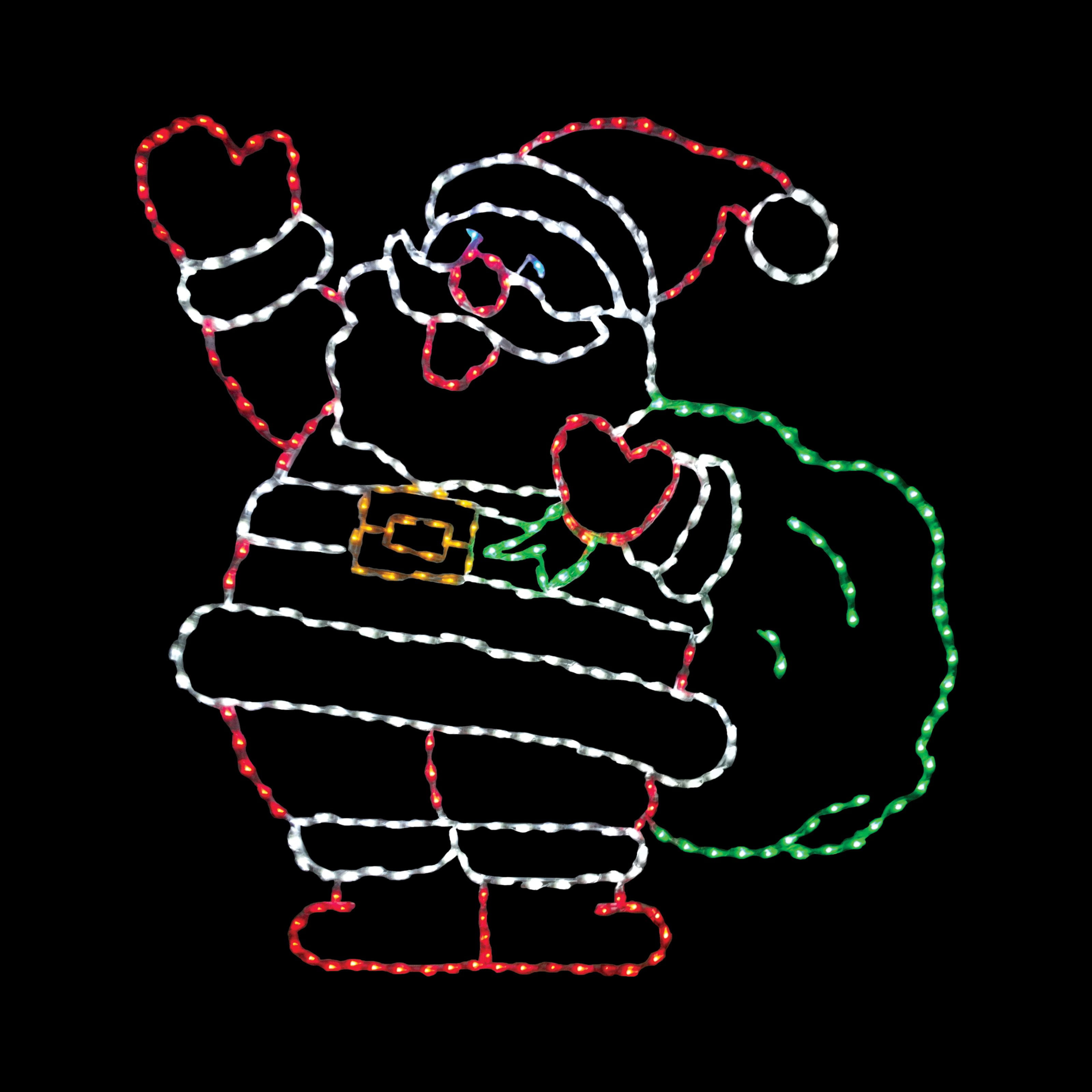 led rope light santa