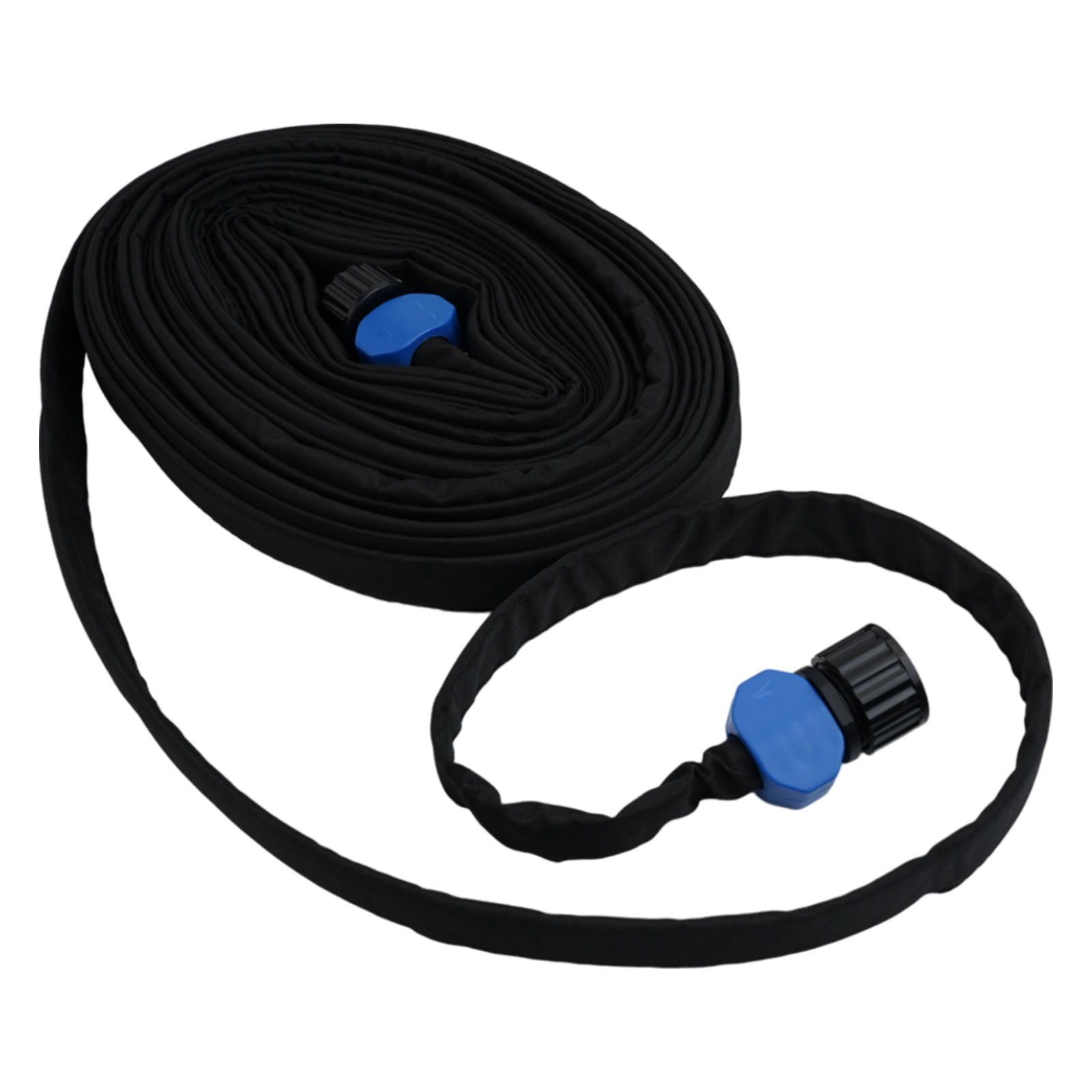PVC Seepage Pipe Flexible Flat Soaker Hose for Garden Watering, Automatic Water Seepage System, Soft and Adaptable to Various Terrains, Multiple Sizes Available (100ft), Black
