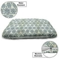 thumbnail image 3 of Winter Pet Bed, Mandala Style Floral Round with Damask Elements Retro Graphic Ornaments, Chew Resistant Pad for Dogs and Cats Cushion with Removable Cover, 24" x 39", Teal Cream, by Ambesonne, 3 of 4