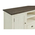 thumbnail image 4 of Fiya 60 Inch TV Entertainment Console, 2 Cabinets, Drawer and Cubby, White- Saltoro Sherpi, 4 of 5