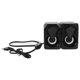 thumbnail image 4 of 2 PCS LED Altavoz 2 canales Mini portátil Computadora de escritorio Altavoz externo, 4 of 6