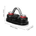 thumbnail image 4 of Boat Cam Cleats For Rope 2pcs Aluminum Alloy Marine Line Cleats Anchor Rope Lock Ball Bearing For Sailing Sailboat Kayak Canoe Accessories Black, 4 of 9