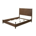 thumbnail image 2 of Alpine Furniture Flynn Mid Century Wood Full Size Panel Bed in Walnut (Brown), 2 of 6