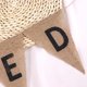 thumbnail image 4 of KAKOWELY Banderines rústicos para recién casados, guirnaldas, banderines, banderines de tela, decoración shabby chic para fiesta de bodas., 4 of 4