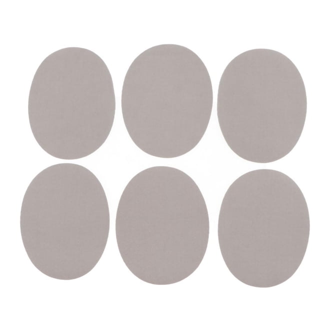 6 parches adhesivos para coser y reparar camisas, chaquetas, vaqueros y faldas. Gris claro