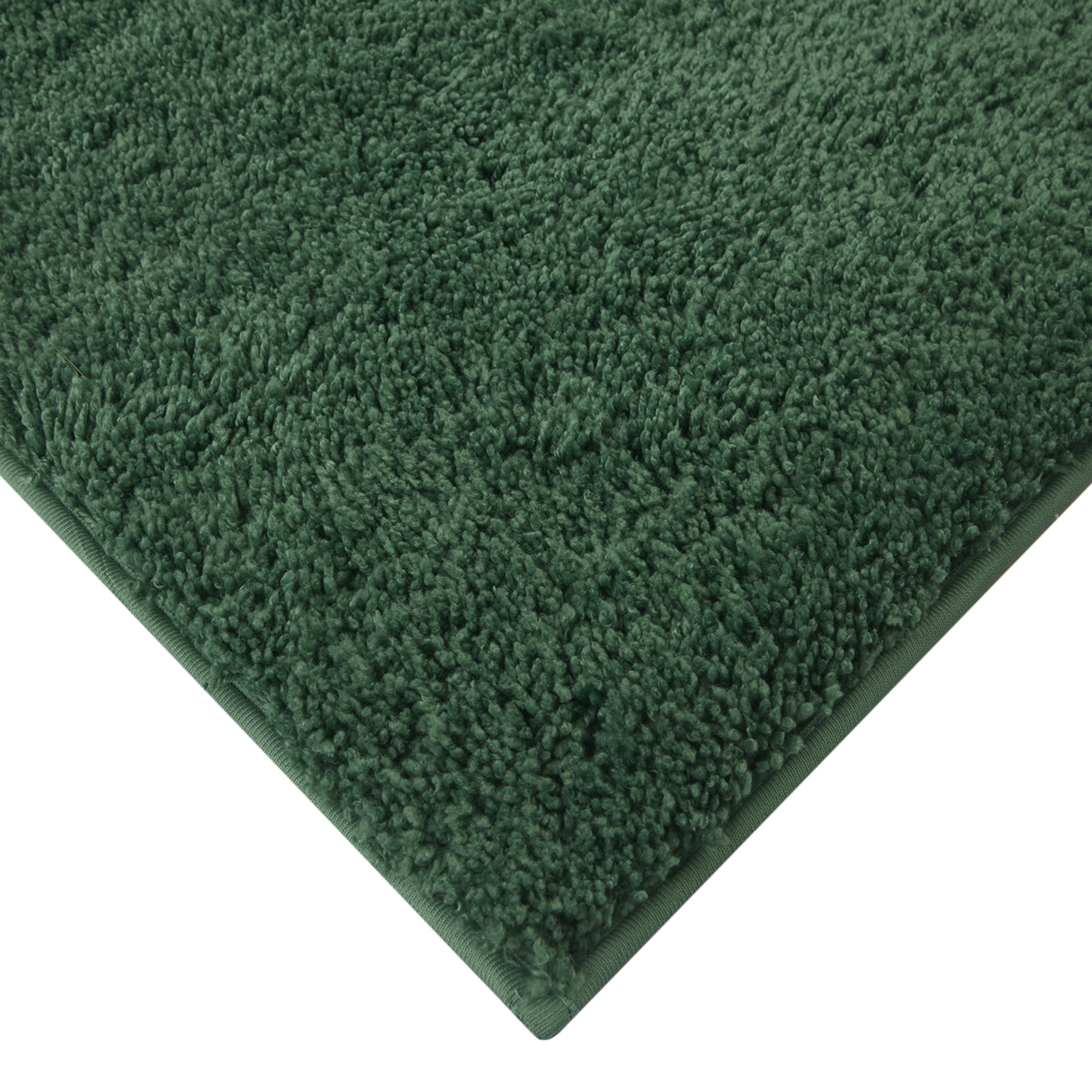 Mainstays Performance Recycled Polyester 3 Piece Bath Rug Set, Green Sage