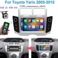 thumbnail image 2 of Car Stereo Player Carplay Radio GPS Navigation For Toyota Yaris 2005-2012, 2 of 12
