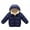 Dark Blue, variant on Boys Girls Kid Winter Thick Jacket Warm Zipper Hooded Windproof Coat Cute Outwear,2-6T