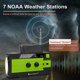 thumbnail image 2 of Radio solar de emergencia con manivela Radio meteorológica con cargador de teléfono móvil con lámpara de lectura oso de fresa  Hogar, 2 of 2