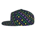 thumbnail image 3 of Balery Baseball Cap Flat Bill Hats for Men Adjustable Size for Running Workouts and Outdoor Activities All Seasons Dad Hat(Mardi Gras Strings of Beads ), 3 of 9