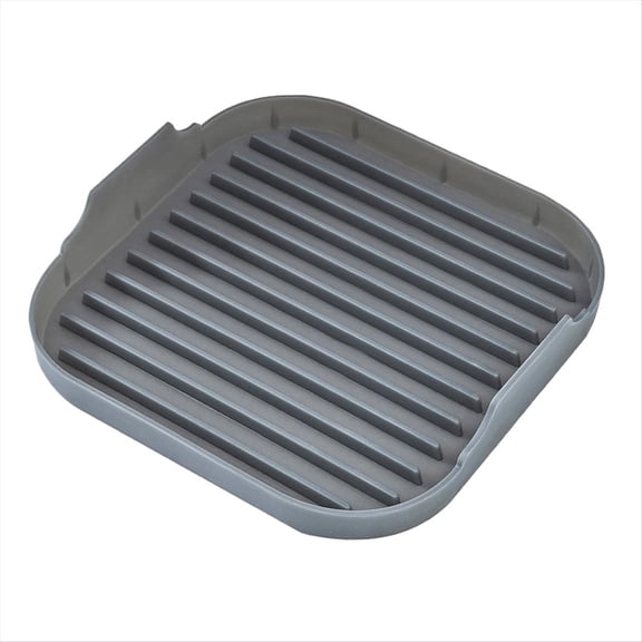 Food Grade Silicone Microwave Bacon Tray Non-Stick Cooking Pan Black