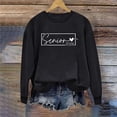 thumbnail image 3 of MaFYtyTPR Sweatshirts for Women Women's Round Neck Fashion Casual Printed Hoodless Long Sleeved Top ZB-Black L, 3 of 4
