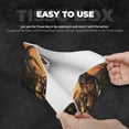 thumbnail image 5 of Lsque Flower Field Poodle Printed Long Tissue Box Cover Holder, Facial Paper Organizer Dispenser,Triangle with Bottom Belt, PVC Leather Decorative Organizer, 5 of 9