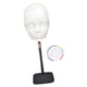 thumbnail image 2 of Cabeza de maniquí calva, regalo, accesorio profesional multifuncional para hacer pelucas. Blanco con soporte, 2 of 9