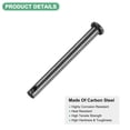 thumbnail image 2 of Uxcell Paquete de 20 Pasadores de Clevis de Un Solo Orificio, M5x50mm Pasadores de Clevis de Cabeza Plana de Acero al Carbono Reutilizables, 2 of 6