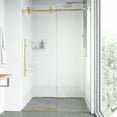 thumbnail image 5 of Vigo Vg6021cl5276 Elan E-Class 76" High X 52" Wide Sliding Frameless Shower Door -, 5 of 7