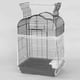 thumbnail image 1 of Malla de nailon para jaula de pájaros JShteea protector de colector de semillas blanco M Libre de BPA, 1 of 9