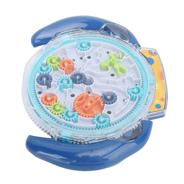 Maze Puzzle Games, Challenges 3D Kids Maze Puzzle Toy Gear Control for Children for Preschool Blue