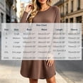 thumbnail image 3 of Vmberlty Sweater Dresses for Women Solid Color Ribbed Knit Long Sleeve Midi Dresses Casual Long Dresses for Party and Home Use, 3 of 8