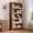 Brown, variant on 71" Farmhouse Bookcase w/Adjustable Shelves & 31.5" Width, 5 Tier Tall Bookshelf with Wooden Legs, Rustic Vintage Book Shelf for Living Room Office Library