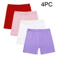 thumbnail image 2 of ZACPNCV 4 Pack Girls Shorts Cotton Cartwheel Shorts for Girls Biker Bermuda Under Kids Clothes Multicolor 9-10 Years, 2 of 9