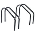 thumbnail image 4 of 2 Bikes Floor Bike Stand, Bike Parking Rack Garage Bike Storage Stand Indoor/Outdoor 22-28" Wheel Stand, Max. Tire Width 2.15",black painted,, 4 of 9