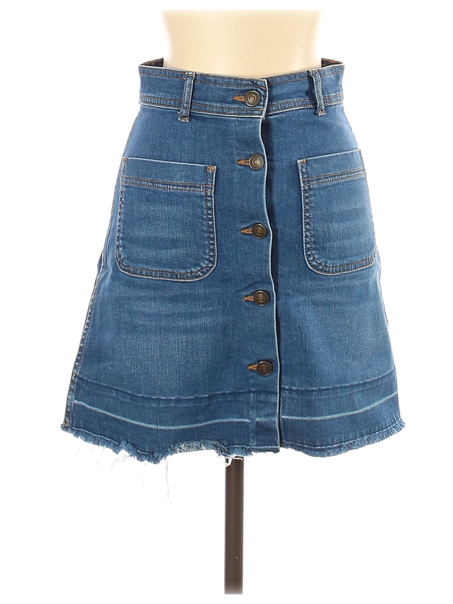 xs denim skirt