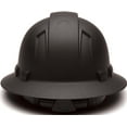 thumbnail image 1 of Full Brim Hard Hat, Adjustable Ratchet 6 Pt Suspension, Graphite Pattern Design, Black Matte, by Acerpal, 1 of 8