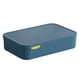 thumbnail image 3 of Organizador de cajones para armario, organizador de ropa interior con tapa, apilable y resistente. Azul, 3 of 8