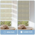 thumbnail image 6 of Keego Cordless Zebra Blinds for Windows 85% Blackout Shades Dual Layer Roller Shades for Home Bedroom Office (Autumn Color, 36"W x 66"H, 6 of 9