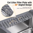 thumbnail image 4 of 2PACK Stainless Steel Cat Litter Boxes, XL Large Metal Litter Box with High Sides Lid, Odor Free Litter Pan Include Scoop Easy Cleaning Anti-Scratch Kitty Cat Box Anti-Urine Leakage, Non-Sticky, 4 of 7