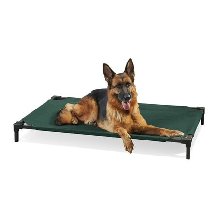 UPC: 0799870501402 | Coolaroo Cooling Elevated Dog Bed Pro  Large  Fits in 48in Crates  Brunswick Green