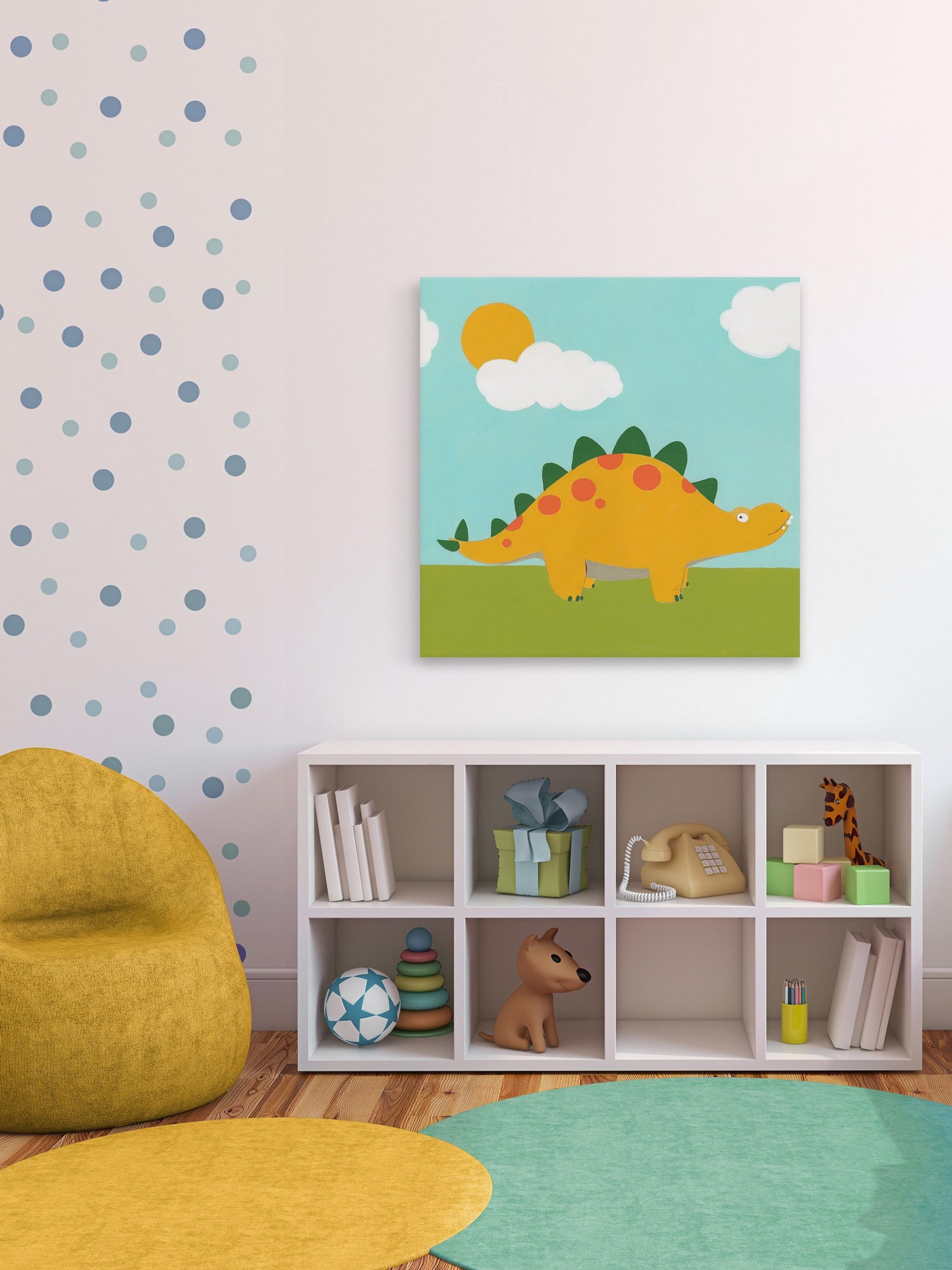 Marmont Hill Playtime Dino II Canvas Wall Art