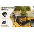 thumbnail image 3 of Kojooin 48"/50" Tow-Behind Lawn Sweeper, Heavy-Duty Leaf & Grass Collector, Adjustable Height, Dump-Rope Design, 3 of 8