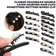thumbnail image 5 of Clip Cheveux Noir Coiffure Femmes Mignon Barrettes Double Accessoires Mode Franges Épingles à Cheveux Tressés Cheveux, 5 of 5