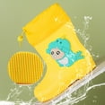 thumbnail image 5 of LYHaoo Girls Rain Boots Toddler Kids Booties With Cute Bunny Dinosaur Design Removable Liner Soft Sole For Daily Wear Spring Summer Fall Sizes 12 Yellow(Little Kid), 5 of 6