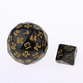 thumbnail image 4 of lionlar 10 Pieces Acrylic Polyhedral Dice Set Table Game Party Game Accessory - Yellow, 4 of 8
