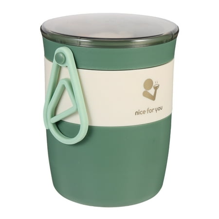 

1 Set of Insulated Cup Insulation Breakfast Cup Portable Porridge Cup Overnight Oatmeal Cup