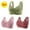 3PCS#Green/Hot Pink/Wine, variant on GERsome 3PCS Women's Front Closure Bras Posture Full Coverage Plus Size No Underwire Support Plunge Seamless Bra 3PCS#Beige XXL
