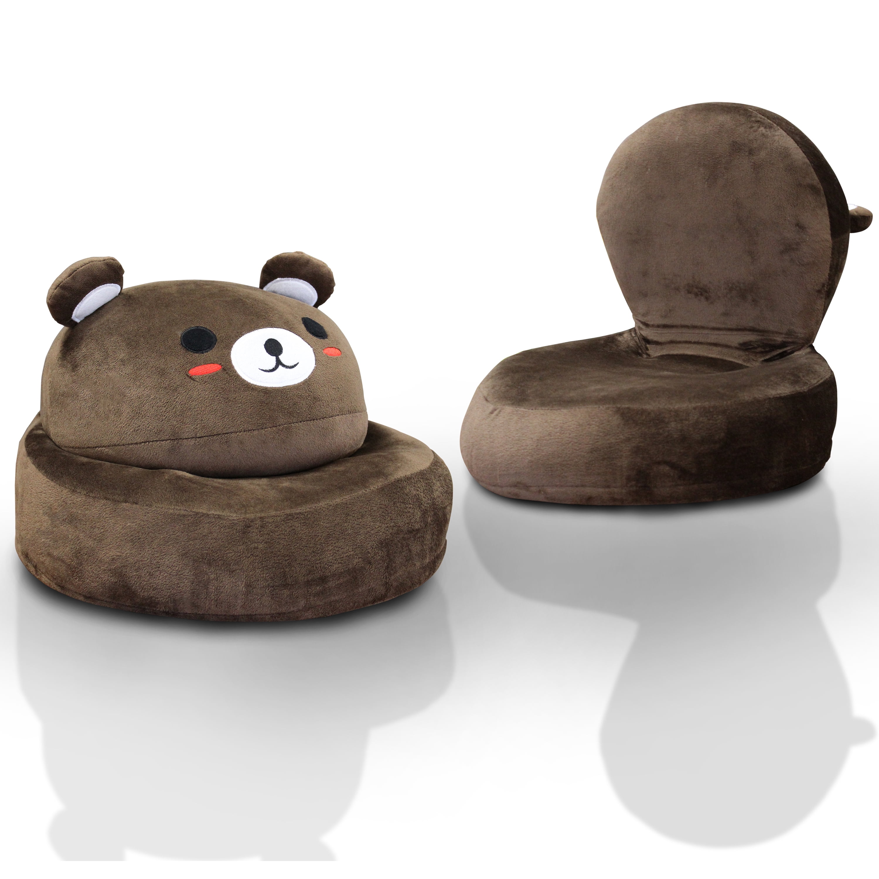 Furniture of America Kritter Bear Folding Kids Chair, Brown