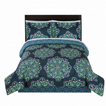 the big one peacock blue boho circles twin 6 pc bed in bag the big one peacock blue boho circles twin 6 pc bed in bag