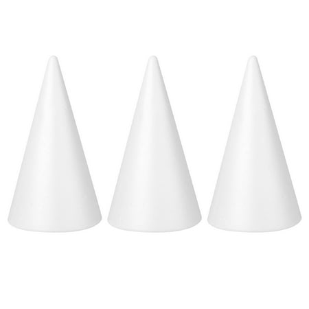 

HEMOTON 3pcs Cone Shape Toys Children DIY Party Decoration Cone Adornments DIY Supplies