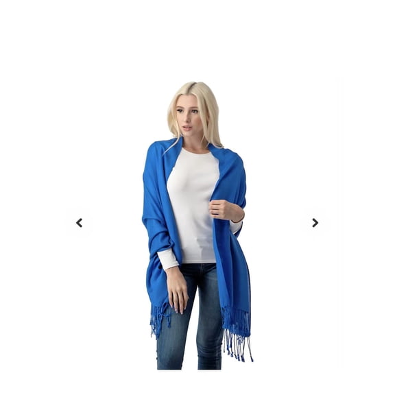 Royal Blue Pashmina Scarf Shawl, Bridesmaid Shawl, Bridal Wrap, Wedding Shawl